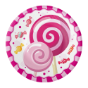 8 PLATOS 18 CM CANDY PARTY