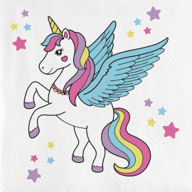 20 Servilletas Unicorn Magic 33 cm