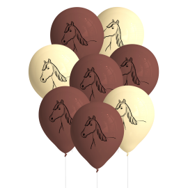 8 Globos Horse And Pony