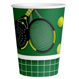 8 VASOS 0,266 L. SPORTS FANATIC TENIS