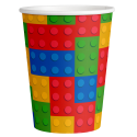 8 VASOS 250 ML BLOCK PARTY
