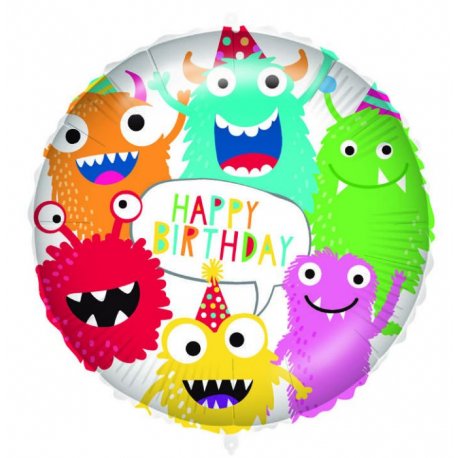 GLOBO FOIL 46 CM MONSTERS PARTY