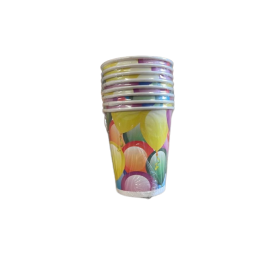 8 Vasos Globos 200 ml