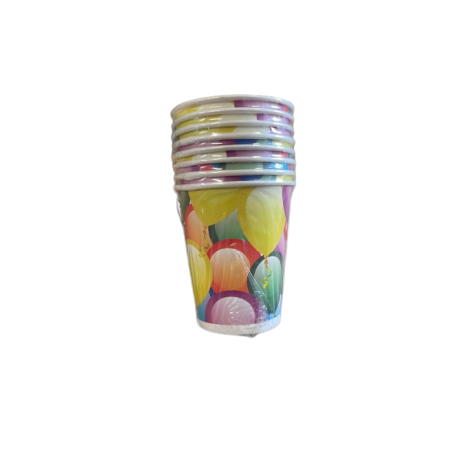 8 Vasos Globos 200 ml