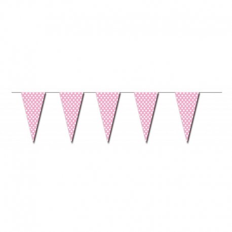 Banderin Lunares Rosa