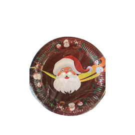 8 Platos Santa Claus 23 cm