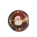 8 Platos Santa Claus 23 cm