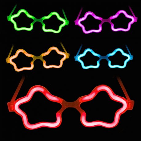 50 Conectores Gafas Luminosas Estrella