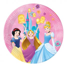 8 PLATOS 23 CM PRINCESAS DISNEY