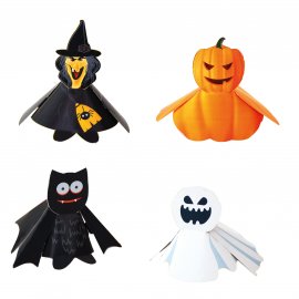 4 Figuras Halloween 3D