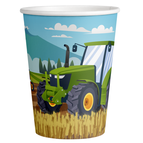 8 Vasos 0,266 L. Tractor Time