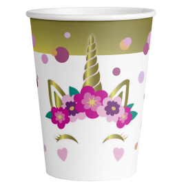 8 Vasos UNICORN BABY
