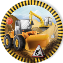 8 Platos 23 cm BIG DIG CONSTRUCCION