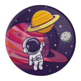 8 Platos 18 cm Space Blast