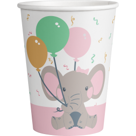 8 Vasos 266 ml GIRL ENCHANT ELEPHANT