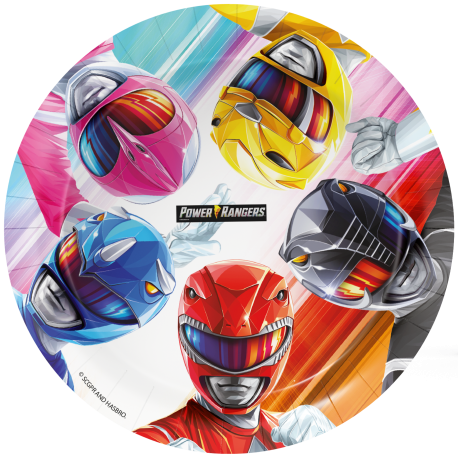 8 Platos 23 Cm Power Rangers