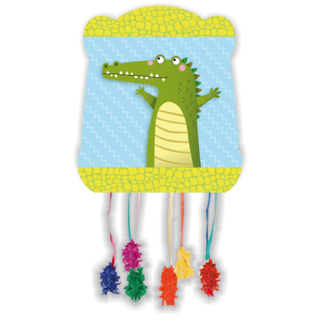 PIÑATA BASIC ALLIGATOR PARTY 28 x 33 cm