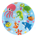 8 Platos 18 cm OCEAN PARTY