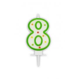 Velas De Puntos Num. 8
