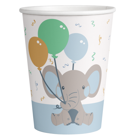 8 Vasos 266 ml BOY ENCHANT ELEPHANT