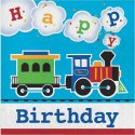 16 SERVILLETAS 33 CM HAPPY BIRTHDAY LIL TRAIN