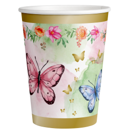 8 Vasos Butterfly Shimmer