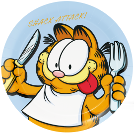 8 Platos 23 Cm Garfield