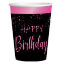 8 VASOS ELEGANT PINK 250 ml