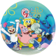 8 Platos 23 cm Bob Esponja