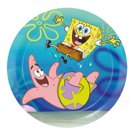 8 Platos 18 cm Bob Esponja