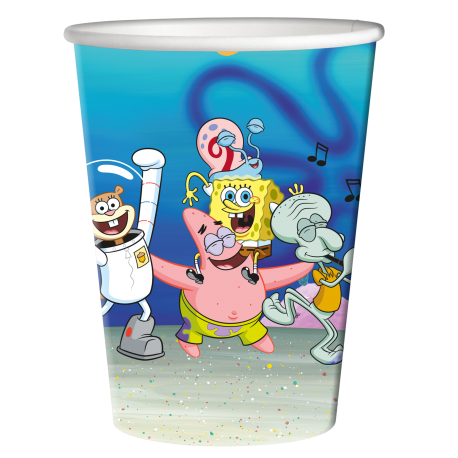 8 Vasos Bob Esponja