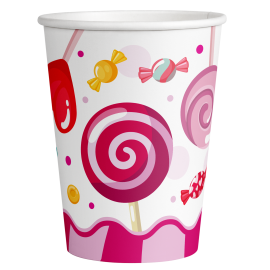 8 Vasos 236 ml CANDY BOUQUET