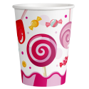 8 Vasos CANDY PARTY 250 ml