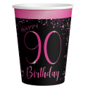 8 Vasos Elegant Pink 90 250 ml