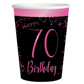 8 Vasos Elegant Pink 70