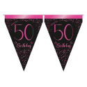 Banderin Elegant Pink 50 años