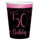 8 Vasos Elegant Pink 50