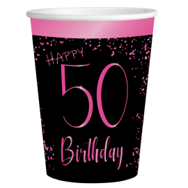 8 Vasos Elegant Pink 50