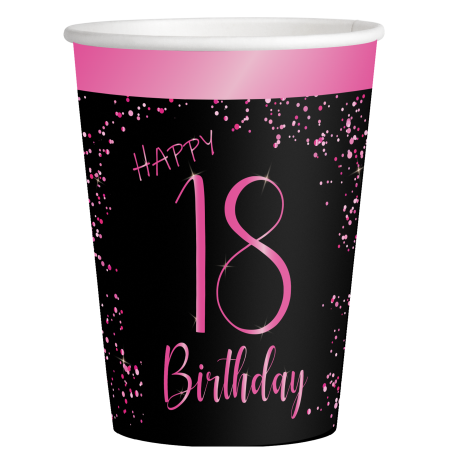 8 Vasos Elegant Pink 18