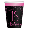 8 Vasos Elegant Pink 18 años