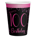8 Vasos Elegant Pink 100 250 ml