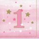 16 Servilletas 25 cm 1Er Año One Little Star - Girl