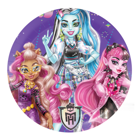 8 Platos 18 Cm Moster High