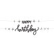 Banner Happy Birthday Negro 14 cm x 1 m