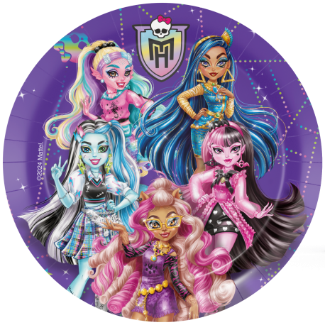 8 Platos 23 Cm Monster High