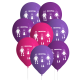 8 Globos Latex Moster High