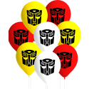 8 Globos Latex Transformers