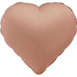 Globo Foil Corazón Vintage Rose Mate 45 cm