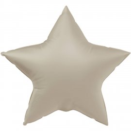 Globo Foil Estrella Creamy Latte Mate 45 cm