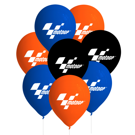 8 Globos Latex Moto GP